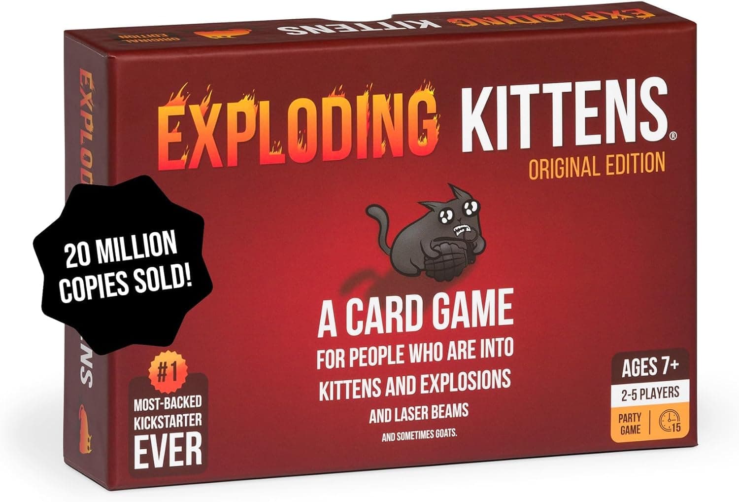 Exploding Kittens original card game box